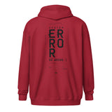 "Error" zip-up hoodie