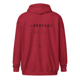 "Imperfect but Real" zip-up hoodie