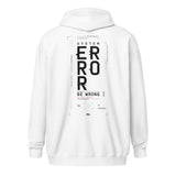 "Error" zip-up hoodie