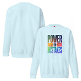 Power unisex premium sweatshirt in Mistakes ⚡