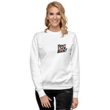 Premium unisex sweatshirt "Don't look back!"
