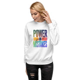 Power unisex premium sweatshirt in Mistakes ⚡